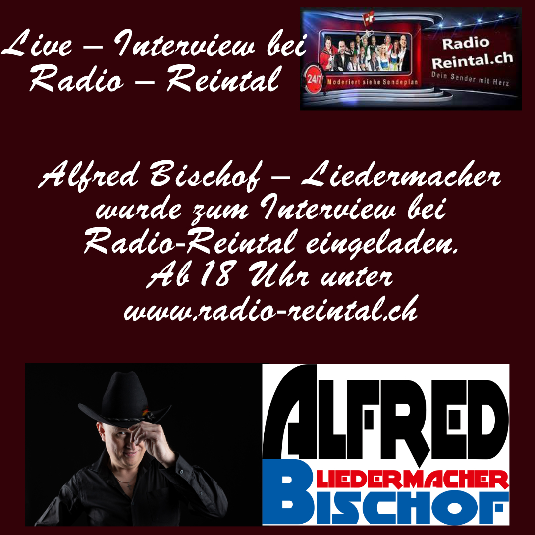 Alfred Bischof-Liedermacher live beim Radio Reintal - Schweiz 